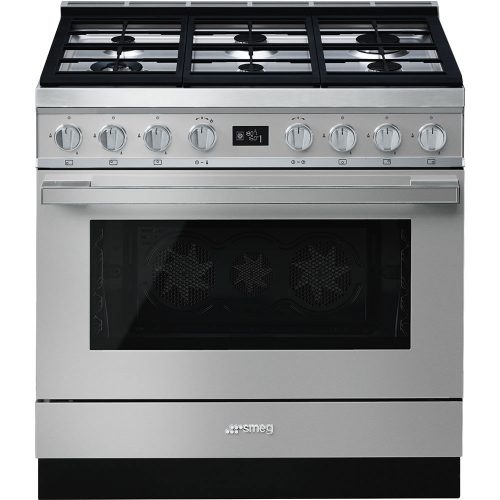 SMEG Portofino CPF9GPX inox professzionális szabadonálló gáztűzhely