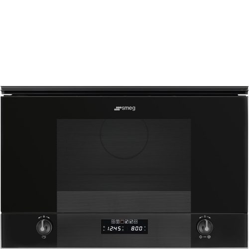 SMEG Linea MP122B3 mélyfekete beépíthető mikrohullámú sütő