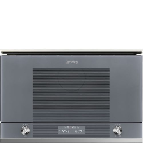 SMEG Linea MP122S1 szürke beépíthető mikrohullámú sütő