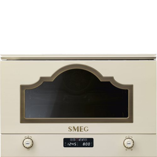 SMEG Cortina MP722PO krémszínű beépíthető mikrohullámú sütő