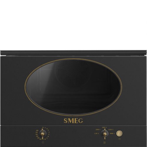 SMEG Coloniale MP822AO antracit antikolt bronz beépíthető mikrohullámú sütő