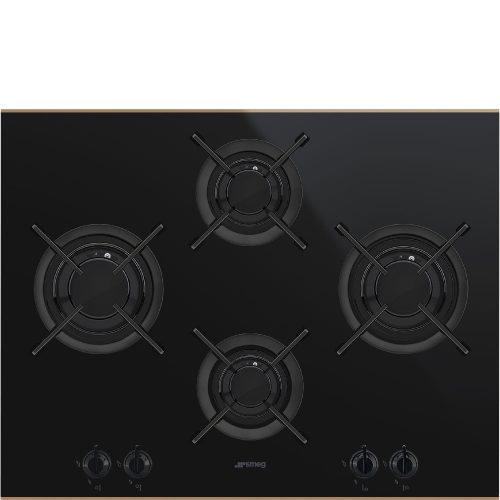 SMEG Dolce Stil Novo PV664LCNR Fekete beépíthető gáz főzőlap