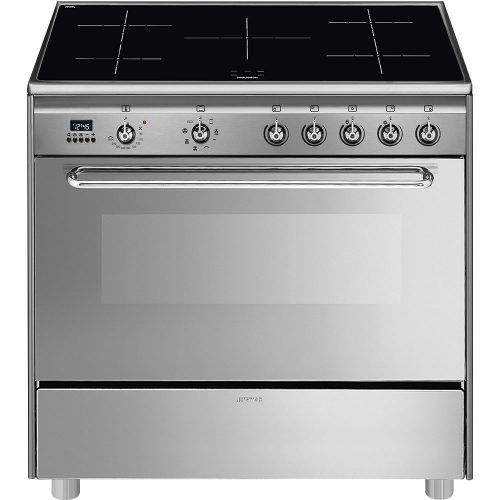 SMEG Mista SCD90IMX9-1 inox professzionális szabadonálló indukciós tűzhely