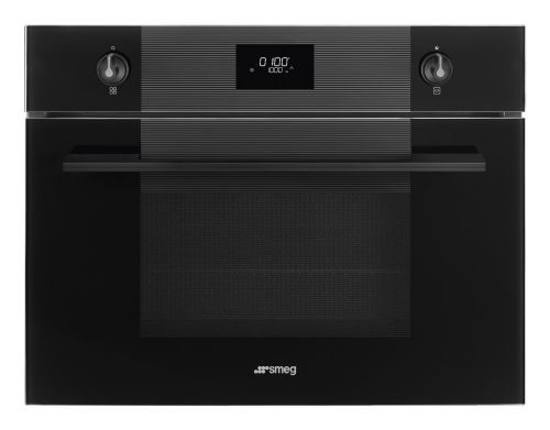 SMEG Linea SF4101MCNO fekete beépíthető mikrohullámú kombinált sütő