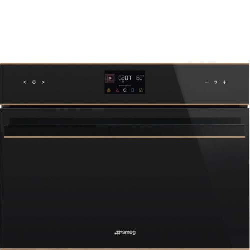 SMEG Micro Combi Galileo Dolce Stil Novo SO4602M1NR arany fekete beépíthető mikrohullámú kombinál