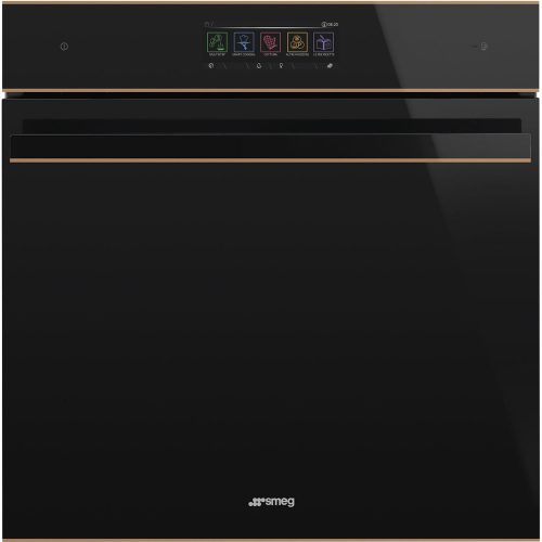 SMEG Wi-Fi Pyro Steam Galileo Dolce Stil Novo SOP6606WS2PNR arany fekete beépíthető pirolitikus gő